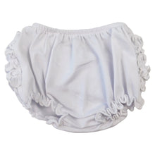 White Knit Ruffled Butt Bloomer Baby & Toddler Girls Diaper Cover by AnnLoren