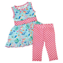 Mermaid Dress Leggings Boutique Little Toddler Big Girls' Clothing Set Sizes 2/3T - 9/10 by AnnLoren