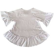White Angel Sleeve Ruffle Top Shirt Little Toddler Big Girls' Clothing Sizes 2/3T - 7/8 by AnnLoren