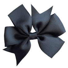 Black 3 inch Ribbon Bow Clips Set of 3 with Alligator Clip
