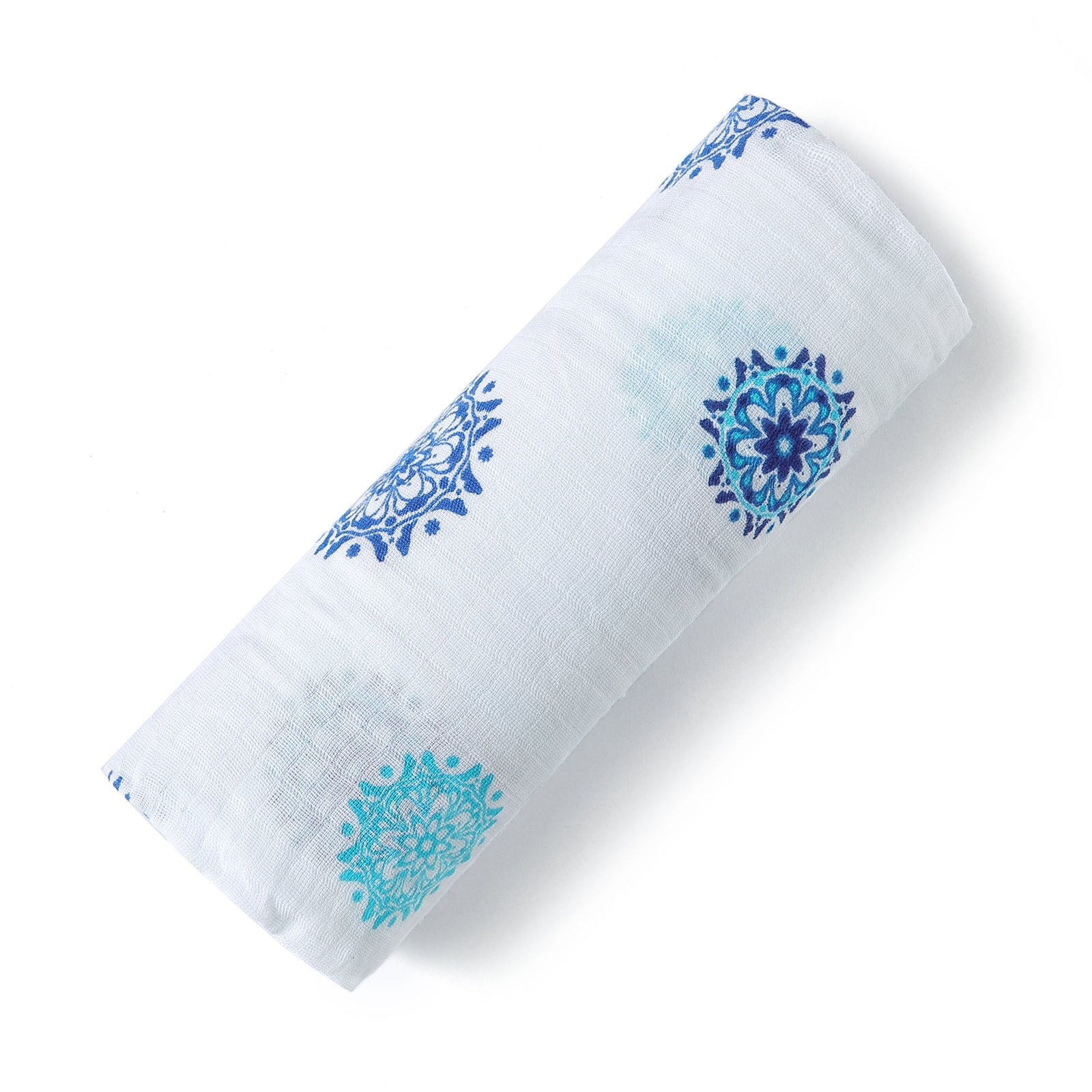 Mandala Soft Organic Cotton Swaddle for Home or On the Go