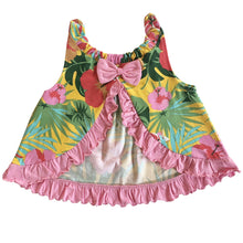 Tank Top Tropical Baby Girls Swing Hawaiian with Bow And Ruffle Trim Sizes 3 Months - 6 yrs by AnnLoren