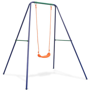 Orange Single Ergonomically-Designed Swing 