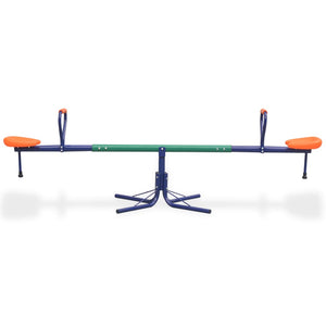 Orange Ergonomically-Designed 360-Degree Rotating Seesaw