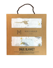 Peace On Earth Organic Cotton Snug Blanket for Home or On the Go