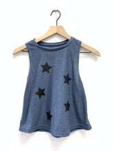Stars Black Blue Celestial Print Sleeveless Dry Fit Kids Girl's Tank