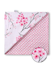 Cherry Blossom Organic Cotton Snug Blanket for Home or On the Go
