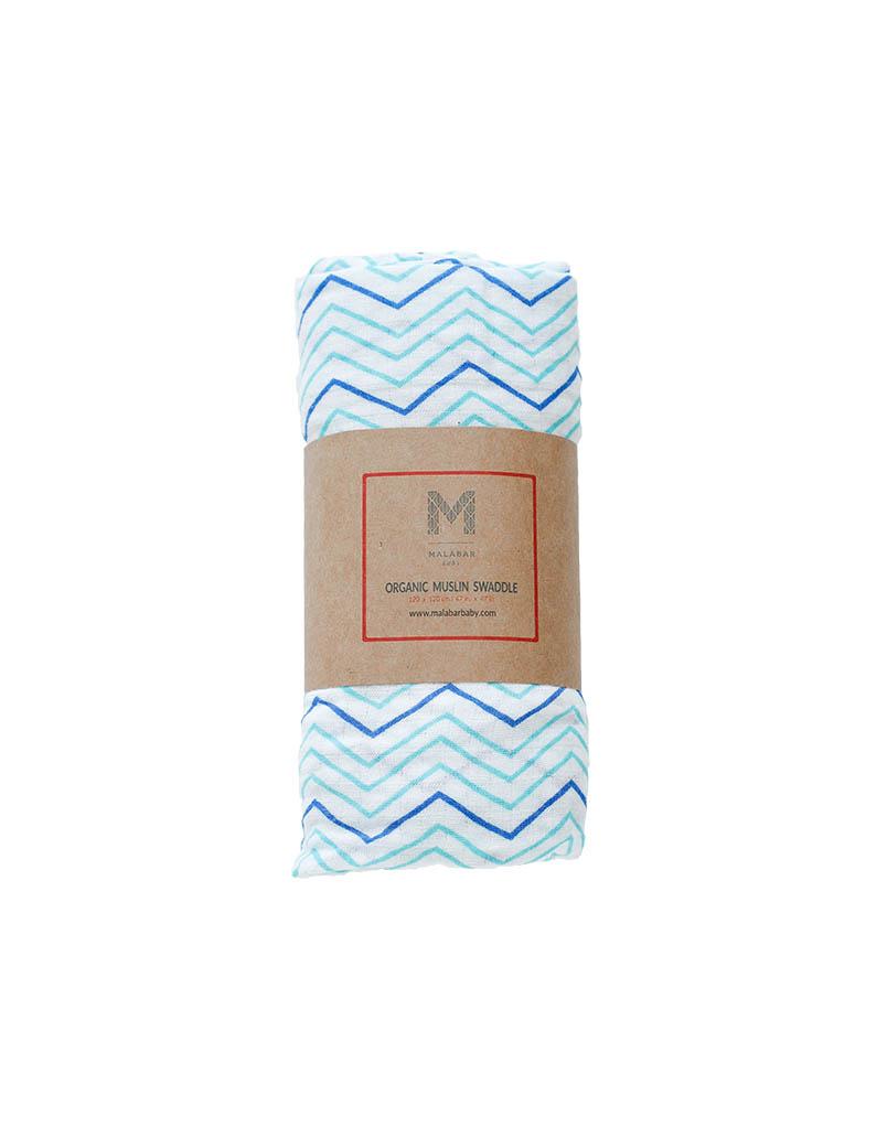 Chevron Soft Organic Cotton Swaddle for Home or On the Go