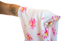 Magical Lotus Soft Organic Cotton Swaddle for Home or On the Go