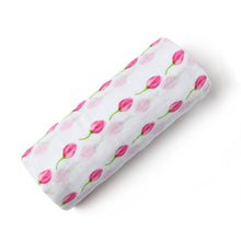 Flower Bud Soft Organic Cotton Swaddle for Home or On the Go