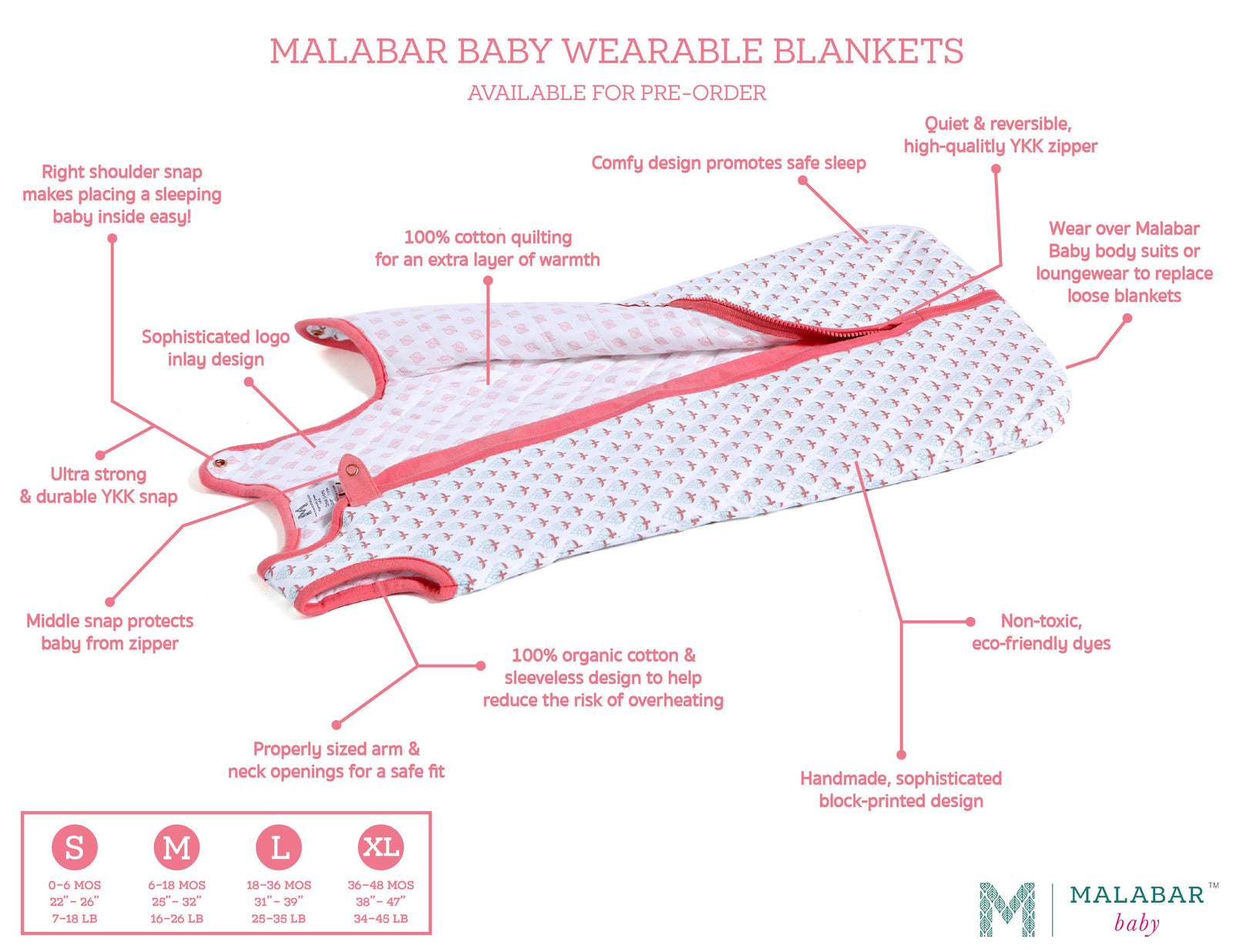 Miami Wearable Quilted Baby Sleep Bag