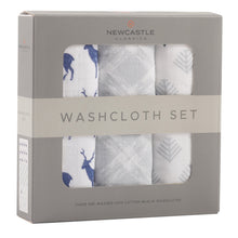 Blue Deer Cotton Washcloth Bath Essential Set 3PK