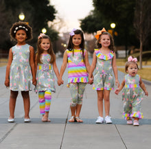 Magical Unicorns Rainbows Sleeveless Little & Big Girls Dress Party Outfit by AnnLoren
