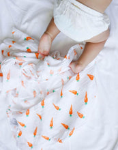 Carrot Soft Organic Cotton Swaddle for Home or On the Go