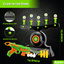 Shooting Targets for Nerf Guns Shooting Game Glow in The Dark Floating Ball Electric Target Practice Toys for Kids Boys Hover Shot 1 Blaster Toy Gun 10 Soft Foam Balls 3 Darts Gift  YJ