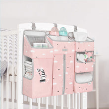 Sunveno Baby Storage Organizer Crib Hanging Storage Bag Caddy Organizer for Baby Essentials Bedding Set Diaper Storage Bag