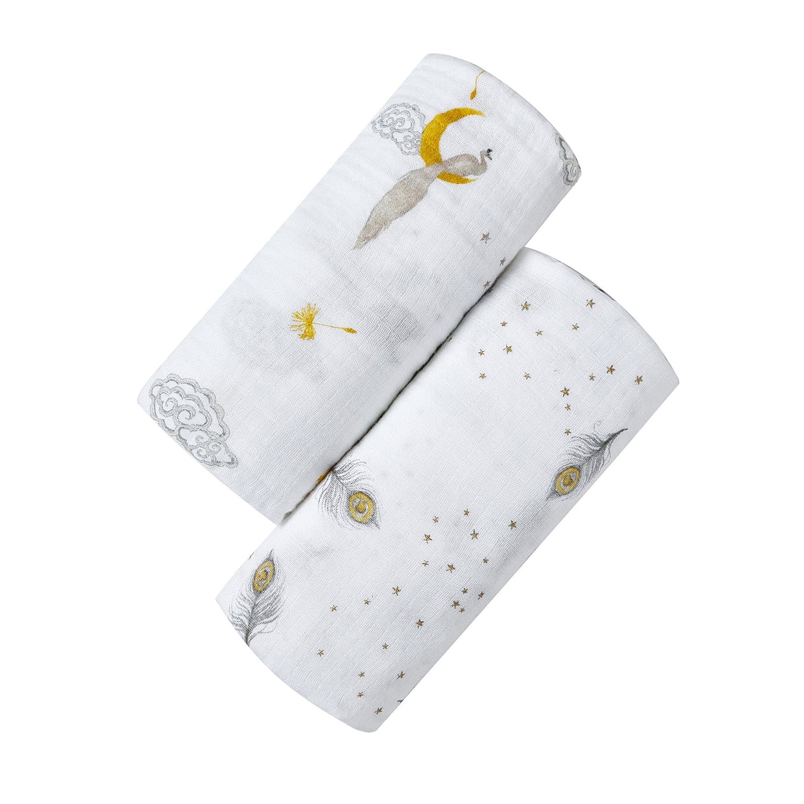 Sweet Dreams Soft Organic Cotton Swaddle Set for Home or On the Go