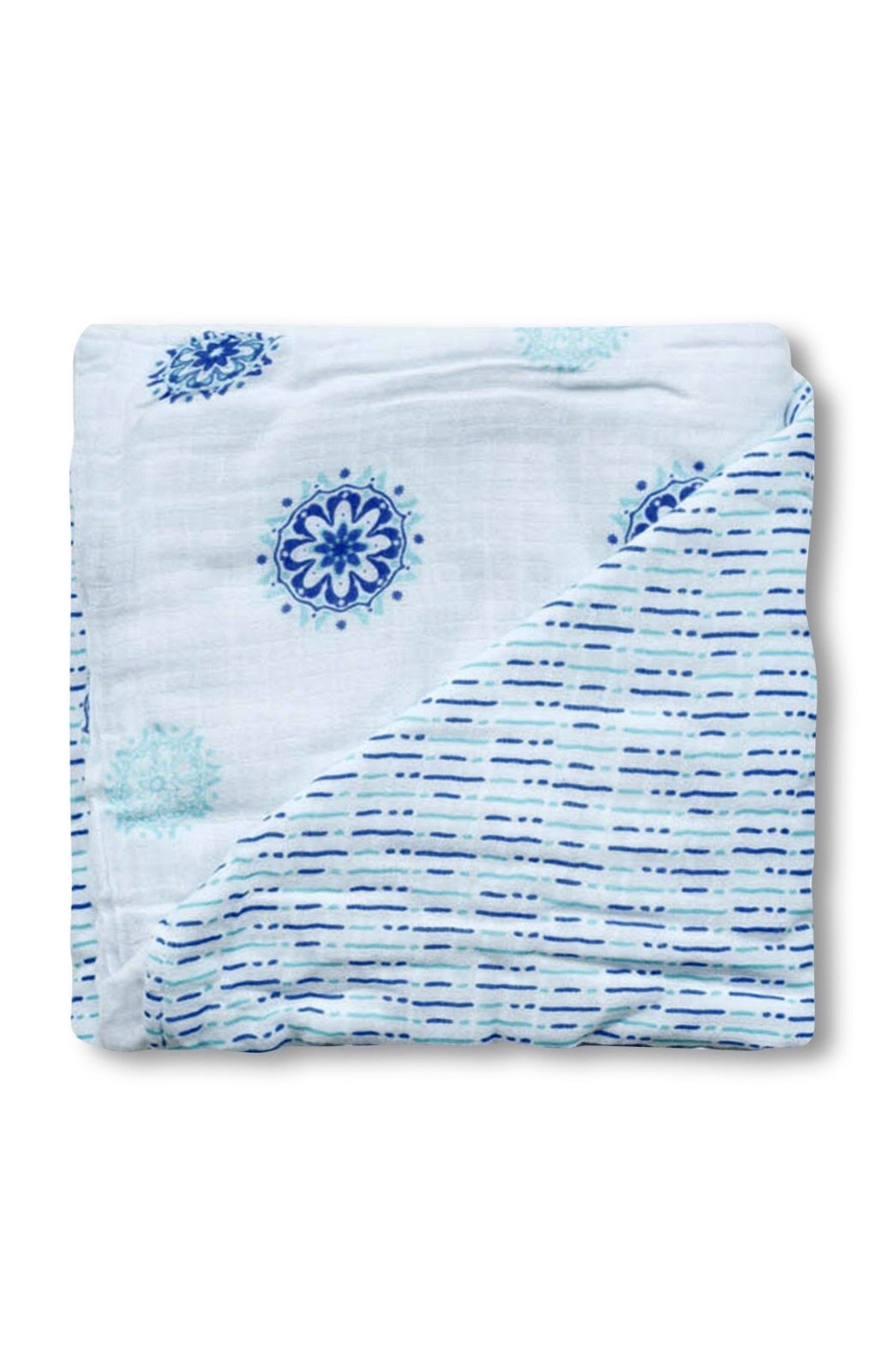 Mandala Organic Cotton Snug Blanket for Home or On the Go